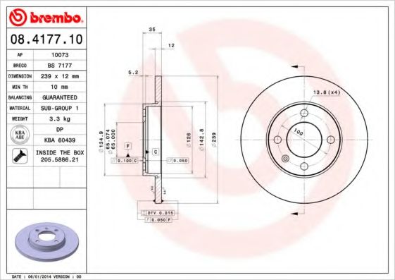 BREMBO 08.4177.10