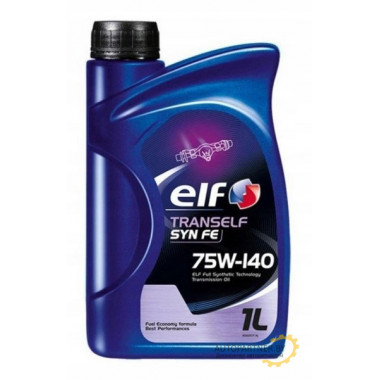 Масло трансмиссионное ELF синтетическое 1л / ELF 75W140 TRANSELF SYN FE/1