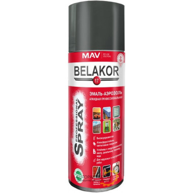 Краска алкидная серая BELAKOR 17 520мл / 01020-101011