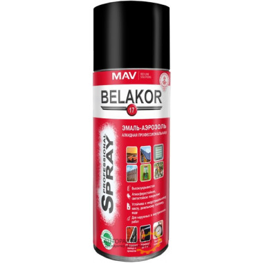 Краска алкидная черная BELAKOR 17 520мл / 01022-270