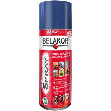 Краска алкидная синяя BELAKOR 17 520мл / 01024-270