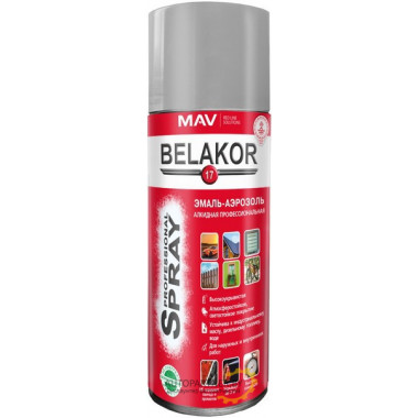 Краска алкидная серая BELAKOR 17 520мл / 01030-270