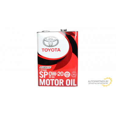 Моторное масло TOYOTA MOTOR OIL SP (ЗАМЕНА SN) GF-6A 0W20 (4л) / 0888013205