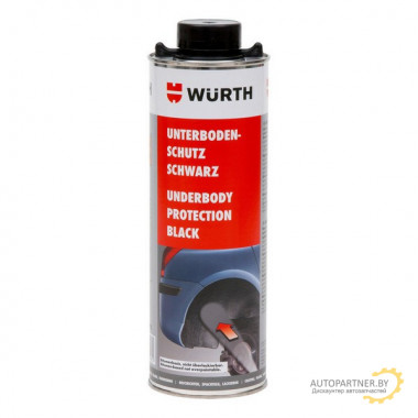 Антикоррозионное покрытие черноеWURTH 1л / 0892072
