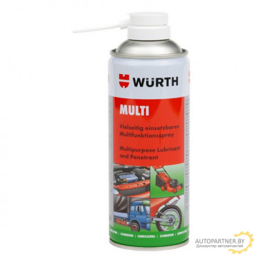 Очистительно-смазывающая смесь WURTH 400мл / 089305540