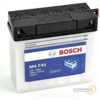 Аккумулятор BOSCH FP M4F 12V 18AH 100A R+ Y10 / 0092M4F410