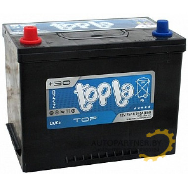 Аккумулятор TOPLA Top JIS (L+) 75 А/ч / 118975
