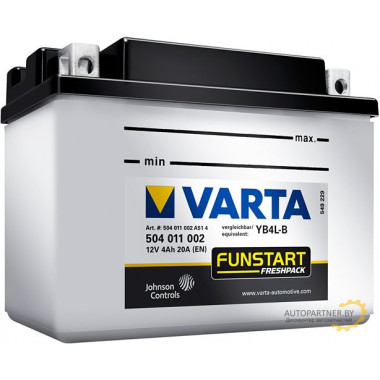 Аккумулятор VARTA FP 12V 4Ah 20A / 504011002
