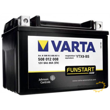 Аккумулятор VARTA 12V 8Ah 80 A / 508012008