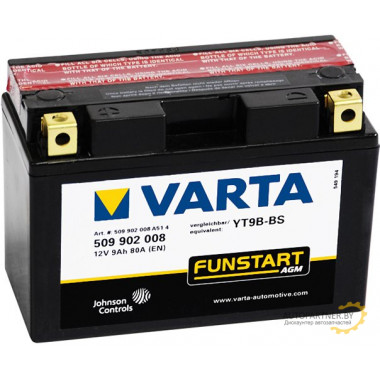 Аккумулятор VARTA 12V 9Ah 80A / 509902008