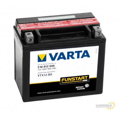 Аккумулятор VARTA AGM 10Ah 150A / 510012015