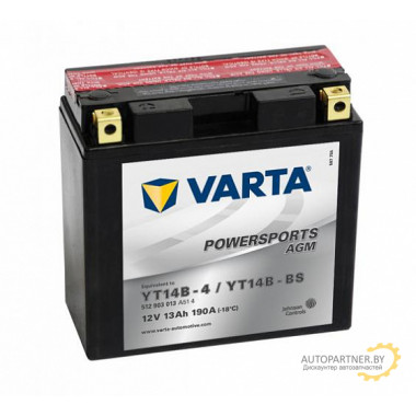 Аккумулятор VARTA AGM 12Ah 200A / 512014020