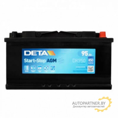 Аккумулятор DETA 12В 95А/ч / DK950