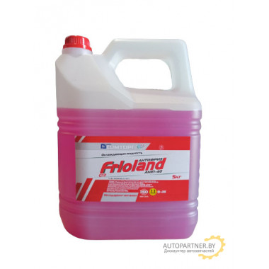 Антифриз Готовый FRIOLAND АМП-40+ Красный G12  (4.2л/5кг)/    AF RED 5 FRIOLAND