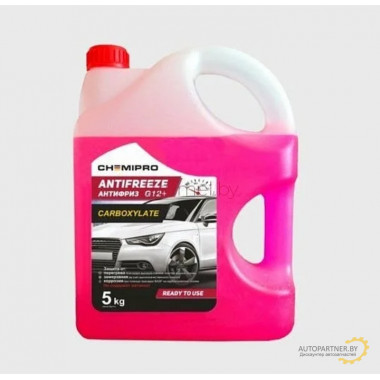 Антифриз Готовый CHEMIPRO G12+ Красный 5л /  CH046