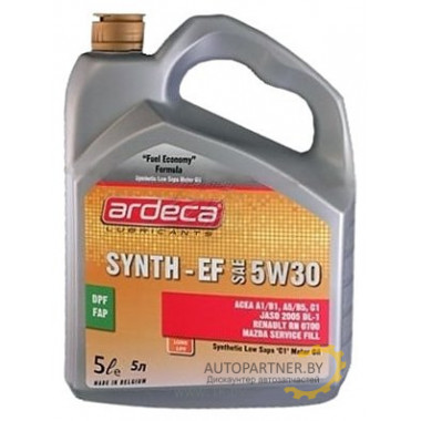 Моторное масло ARDECA SYNTH EF 5W30 / P01061ARD005 (5л)