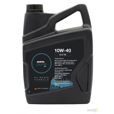 Моторное масло AVISTA PURE EVO CI-4 TS 10W40 / 153068 (4л)