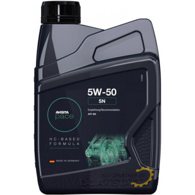 Моторное масло AVISTA PACE SN 5W50 / 172619 (1л)