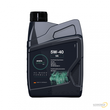 Моторное масло AVISTA PACE SN 5W40 / 172644 (1л)