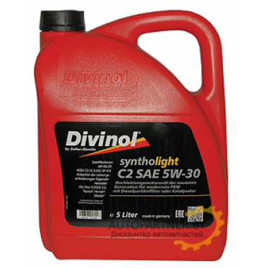 Моторное масло DIVINOL SYNTHOLIGHT C2 5W30 / 49700K007 (5л)