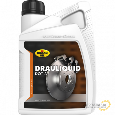 Жидкость тормозная KROON OIL Drauliquid DOT 3 1 л / 04205