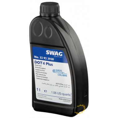 Жидкость тормозная SWAG DOT 4+ 1 л / 32923930