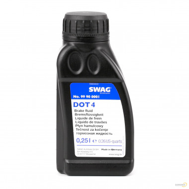Жидкость тормозная SWAG DOT 4 250 мл / 99900001