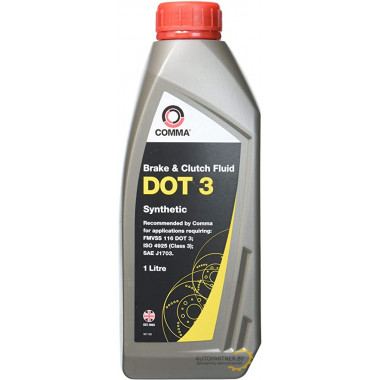 Жидкость тормозная COMMA DOT 3 1 л / BF1L
