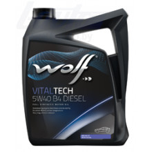 Моторное масло WOLF VITALTECH B4 DIESEL 5W40 / 26116/5 (5л)