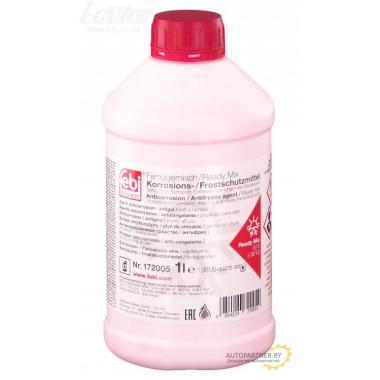 Антифриз Готовый FEBI BILSTEIN G12 Красный 1л / 172005