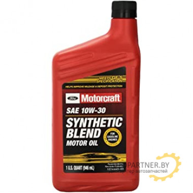 Моторное масло FORD MOTORCRAFT SYNTHETIC BLEND 10W30 / XO10W30QSP (0.946л)