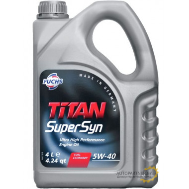 Моторное масло FUCHS TITAN SUPERSYN 5W40 / 600930783 (4л)