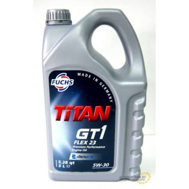 Моторное масло FUCHS TITAN GT1 FLEX 23 5W30 / 601406966 (5л)