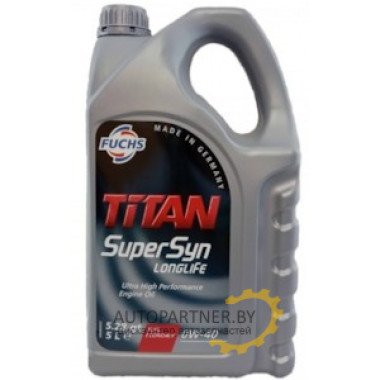 Моторное масло FUCHS TITAN SUPERSYN LONGLIFE 0W40 / 601425271 (5л)