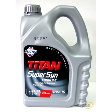 Моторное масло FUCHS TITAN SUPERSYN FE 0W30 / 601425356 (5л)