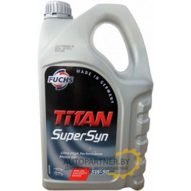 Моторное масло FUCHS TITAN SUPERSYN 5W50 / 601425707 (5л)