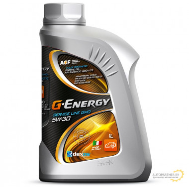 Моторное масло G-ENERGY SERVICE LIME GMO 5W30 / 253141916 (1л)