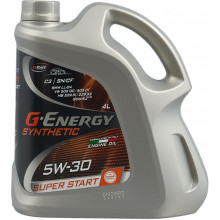 Моторное масло G-ENERGY SYNTHETIC SUPER START 5W30 / 253142400 (4л)