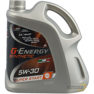 Моторное масло G-ENERGY SYNTHETIC SUPER START 5W30 / 253142400 (4л)