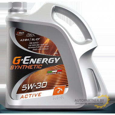 Моторное масло G-ENERGY SYNTHETIC ACTIVE 5W30 / 253142405 (4л)