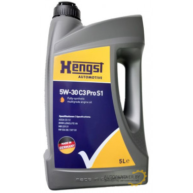 Моторное масло HENGST 5W30 C3 PRO S1 / 639800000 (5л)