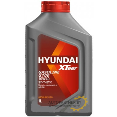 Моторное масло HYUNDAI XTEER GASOLINE G700 10W40 / 1011009 (1л)