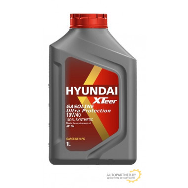 Моторное масло HYUNDAI XTEER GASOLINE ULTRA PROTECTION 10W40 / 1011019 (1л)