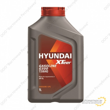 Моторное масло HYUNDAI XTEER GASOLINE G500 15W40 / 1011043 (1л)