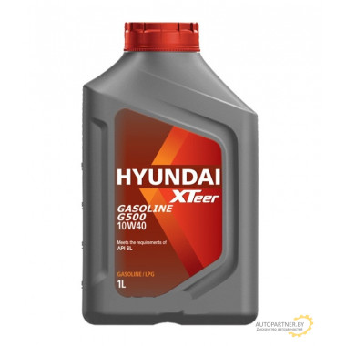 Моторное масло HYUNDAI XTEER GASOLINE G500 10W40 / 1011044 (1л)