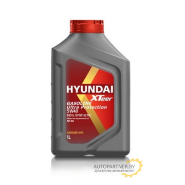 Моторное масло HYUNDAI XTEER GASOLINE ULTRA PROTECTION 5W40 / 1011126 (1л)