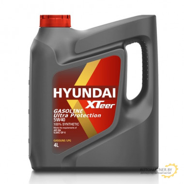 Моторное масло HYUNDAI XTEER GASOLINE ULTRA PROTECTION 5W40 / 1041126 (4л)