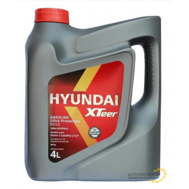 Моторное масло HYUNDAI XTEER GASOLINE ULTRA PROTECTION 5W50 / 1041129 (4л)