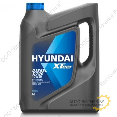 Моторное масло HYUNDAI XTEER DIESEL D700 10W30 / 1061002 (6л)