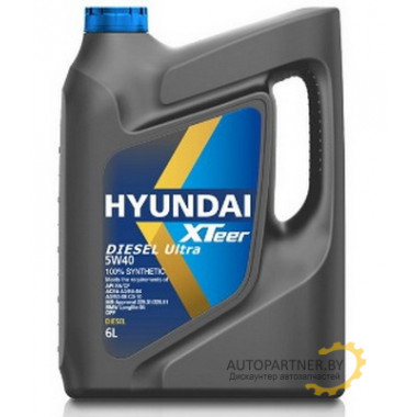 Моторное масло HYUNDAI XTEER DIESEL ULTRA 5W40 / 1061223 (6л)
